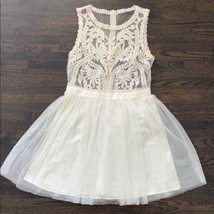 Off-White Lace Dress